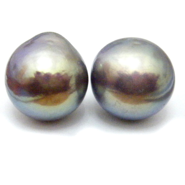 Green/Gold 12.5mm Pearls